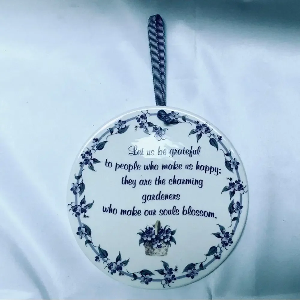 Let Us Be Grateful Art Plate